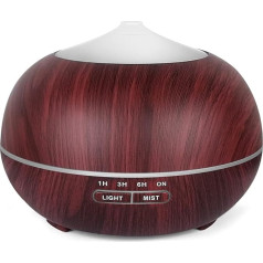 Ультразвуковой диффузор для эфирных масел Aroma: 400 мл аромадиффузор ароматерапия распылитель масло горелки с 7 цветами света - деревянный ув