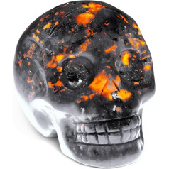 Скульптура головы викинга Crystal Skull Ornament с Yooperlite
