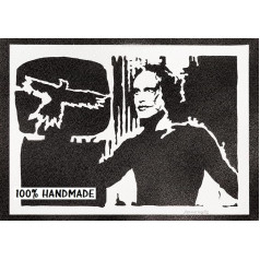 Кря. Постер Bra. Lee Poster Handmade Graffiti Street Art - Aesthetic Artwork Wall Decoration Living Room Wall Picture Bedroom Decoration Wall Pictures