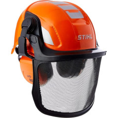 Детский шлем Stihl унисекс в комплекте с игрушечным шлемом, оранжевый, один размер