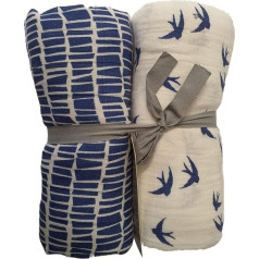 Imsevimse Organic XXL Nappies Sand Pack of 2 Organic Muslin Swaddles Squares Pink