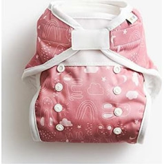 Vimse Cloth Nappy Cover One Size 4-16 кг All-In-Two (Rusty Pink Teddy, One Size 4-16 кг)