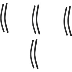 Cabilock 4 пары ограждения матрешки ручки рукава крышка для коляски коляски ручка ручки крышки замена ручки крышка коляски коляски части черны