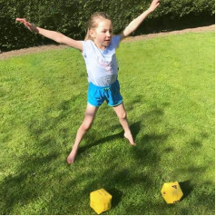 Eduk8 Kids Fitness Dice Award Winning Foam Filled Vinyl Dice to Encourage Kids to Exercise - Pack of 2