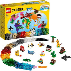 LEGO 11015 Classic Once Around World Bricks, игрушка для малышей от 4 лет со строительными блоками и животными