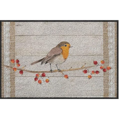 Salonloewe Twiggy Doormat 50 x 75 cm Runner Washable Hallway Rug with Pattern Design Mat