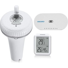 Inkbird WiFi термометр для бассейна плавающий IBS-P01R с комбинированным комплектом IBS-M1 WiFi шлюз, термометр для бассейна WiFi с приложением и беспрово