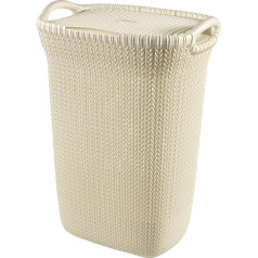Корзина для белья / прачечная Knit 57L кремовая