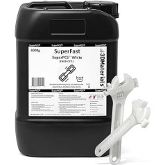 Смола для 3D принтера SuperPCS, самая твердая и быстрая, 50 мкм, 1.8GPA, печать за 1.5 секунды, сделано в Корее компанией 3DMaterials (5000 г, белый)