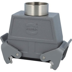 19300160738 Harting Han 16B Kupplungsgehäuse hoch, 1xM40 gerader Kabelabgang, mit 2 Querbügeln