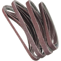 Schleifbänder mit gemischter Körnung, 13 мм x 457 мм, für Luftbandschleifer und Powerfile, Körnung 40, 60, 80, 120, 20 Stück