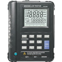 LCR мост, портативный автоматический диапазон цифровой LCR метр мост тест индуктивности емкость сопротивление метр двойной ЖК-дисплей