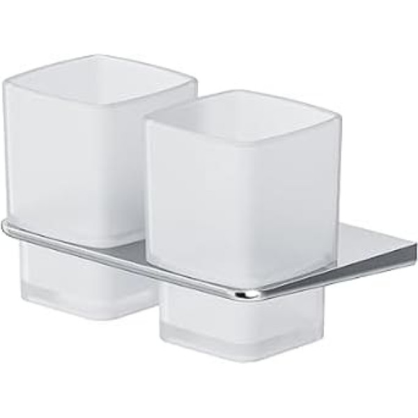 AIB343400 AM.PM Inspire 2.0 Стаканчики для зубных щеток с держателем Сатиновое стекло Настенное крепление со сверлением