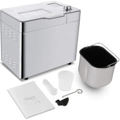 Хлебопечка Meykey с 25 программами выпечки, таймером на 13 часов, нержавеющая сталь, 550 Вт