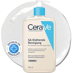 CeraVe SA Разглаживающее очищающее средство для лица и тела, для сухой, грубой и неровной кожи, с гиалуроном, салициловой кислотой и 3 основными 