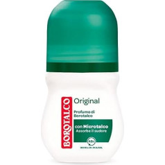 6x BOROTALCO ROBERTS Original Talc Scent Deodorant Deo Roll-on 50ml 0% Alcohol!