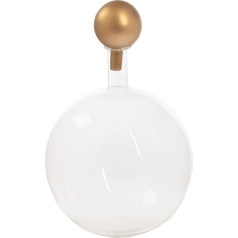 Botella Vidrio Transp Tapon Dorado