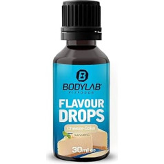 Bodylab24 Ароматические капли 30 мл Чизкейк, без калорий, без сахара и жира, ароматические капли для подслащивания пищи, кофейный сироп, ароматич