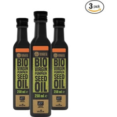 VanaVita Organic Pumpkin Seed Oil, тыквенное масло холодного отжима, органическое качество, мягкий ореховый вкус, тыквенное масло, регулирует уровень хол