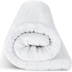 EGO HOME Mattress Topper 140 x 200 cm - 8 cm Memory Foam Topper H2, Soft, Premium Comfort Topper with Removable & Washable Cover, Breathable - High-Quality Mattress Topper for Box Spring Bed