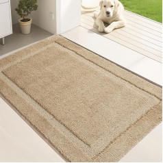 Oiilores Dirt Trapper Mat Indoor 80 x 120 см, моющийся коврик для входа, напольные коврики для входа, нескользящие, низкопрофильные, супервпитывающие коврики