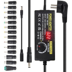 3-24V 6A 144W регулируемый блок питания, универсальный адаптер питания 100V-240V AC в DC 24 вольт преобразователь питания со светодиодным дисплеем напр