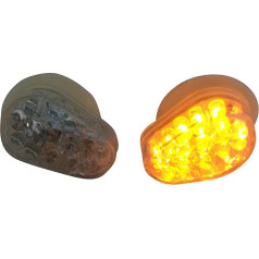 Alchemy Parts Пара обтекателей скрытого монтажа E-Approved LED индикатор для мотоцикла прозрачный объектив