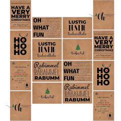 Антирождественские открытки/открытки, крафт-бумага, глянцевые, разные наборы, разные дизайны