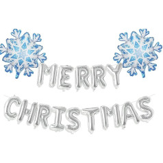 Счастливого Рождества Баннер Воздушный Шар Серебряные Буквы Алфавит Воздушные Шары Баннер для Xmas Праздник Рождество С Новым Годом Партия 