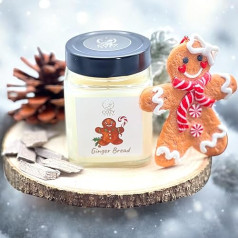 Cozy Deer Lebkuchen Duftkerze im Glas mit Deckel aus natürlichem Sojawachs - 240 Gramm, über 40h Brenndauer - handgefertigte Kerze Made in Germany - Christmas candles Geschenk für Frauen und Männer