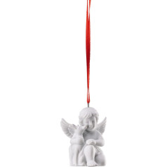 Ангел с Бэмби белый матовый 5,5 см