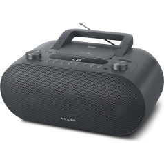 Muse M-35 BT CD-плеер Bluetooth, FM-радио, MP3-плеер, USB, питание от сети и аккумулятора, черный