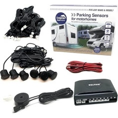 Датчики парковки Dolphin MPS600 для автодома, автодома, автодома, автодома, автодома, автодома, заднего хода со звуковым сигналом, матовый черный