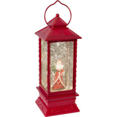 Рождественский фонарь The Christmas Workshop, красный, 27,5 см в ширину x 10,5 см в глубину