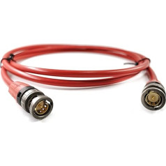 SommerCable 6 м 12G 6G 3G SDI Видео кабель 4K 6K UHD HD-SDI (HDTV) SC-Vector 0.8/3.7 1 x 0.80 мм² красный BNC коннектор Neutric - VTGX-0600-RT-RT - 600 см 19.68 футов