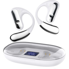 Открытые наушники Bluetooth, с 4 микрофонами, двойной светодиодный дисплей на 40 часов, Type-C наушники, беспроводной Bluetooth 5.3, IP7 водонепроницаемые EN