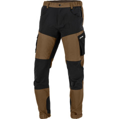 Брюки-стретч коричнево-черные, 