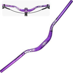 Wake Bicycle Handlebar 31.8 мм x 720 мм Extra Long Width 55 мм Height Riser Bar Aluminium Alloy for Cycling MTB Mountain Bike Road Bikes (Purple)