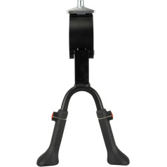 FISCHER Двухногая стойка плюс рулевой демпфер, велосипедная стойка подходит для велосипедов 24-28 дюймов, регулируемая высота, из алюминия, груз