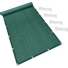 Солнцезащитная сетка, включая монтажные веревки 170 x 480 см УФ-защита Ветрозащита Садовая теневая сетка Тент для балкона Устойчивая к разрыв