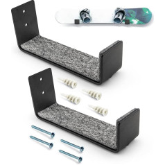 Настенный дисплей для сноуборда Alpinista, прочный алюминиевый настенный держатель для сноуборда для дома и гаража для хранения сноубордов и с