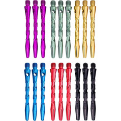 BIPY 18 шт. алюминиевых стержней для дротиков среднего размера 2BA цветные стержни для дротиков металлические метательные игрушки 6 цветов