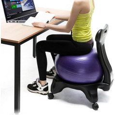 Эргономичное кресло-мяч для взрослых, с поддержкой спины, против ударов, мяч для йоги, кресло для осанки для дома, офиса, пружинящий мяч для 