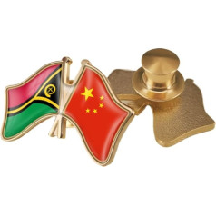 Крест флаг Китая и Вануату брошь булавка с патриотическим знаменем печати Винтаж стиль значок для новых народов рюкзак DIY рубашка куртка о