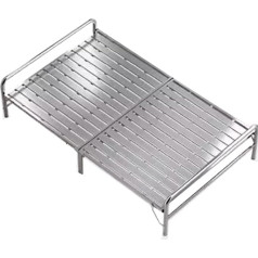 Складная кровать для взрослых, портативная кровать-чердак из нержавеющей стали с грузоподъемностью 400 кг, не требует сборки, компактная ко