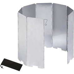 SparklWLeaf 9Pcs Складной Алюминий Открытый Плита Ветровое Стекло Газовая Горелка Ветровое Стекло для Пикника и Кемпинга для Кемпинга