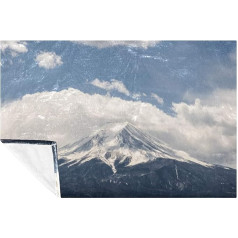 BestIdeas Fuji Mountain Japan Landscape Prints Soft Warm Cosy Blanket Throw for Bed Couch Sofa Picnic Camping Beach 150×100cm