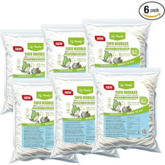 Лапша с тофу Elf-Family 300 г × 6 упаковок - лапша быстрого приготовления с высоким содержанием белка и низким содержанием углеводов, веганская, бы