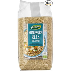 Круглозерный рис цельнозерновой 6 х 1 кг