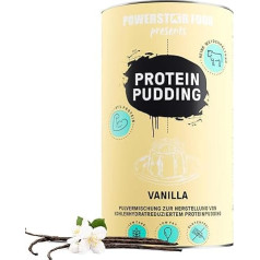 Powerstar Protein Pudding 420 г | Высочайшее содержание белка 81,2% | Сделано в Германии | Порошок для пудинга без добавления сахара и без варки | Низкокалор